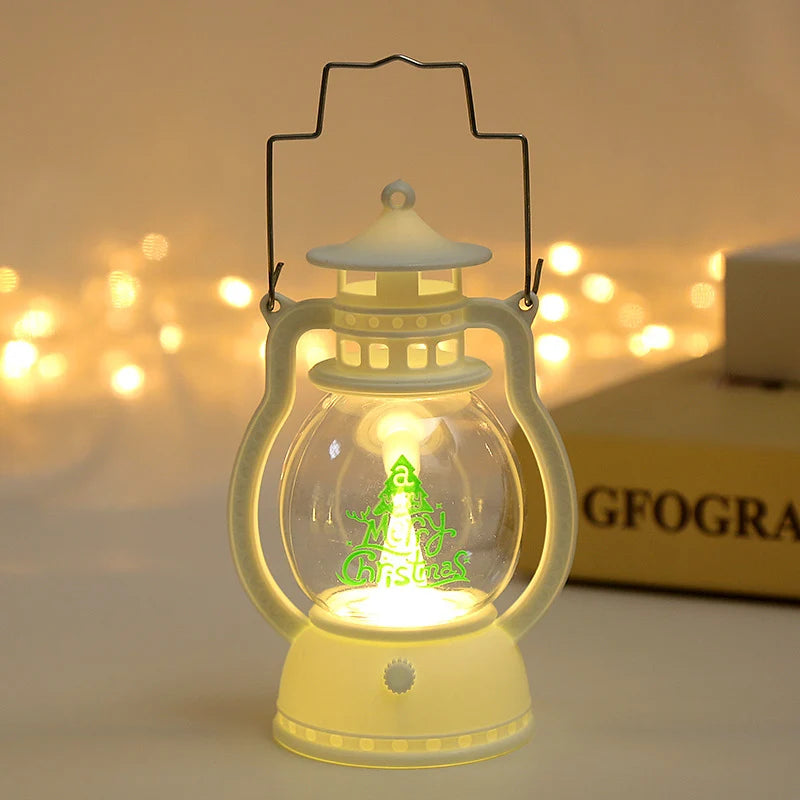 LED Lantern Santa Design Energy-Efficient