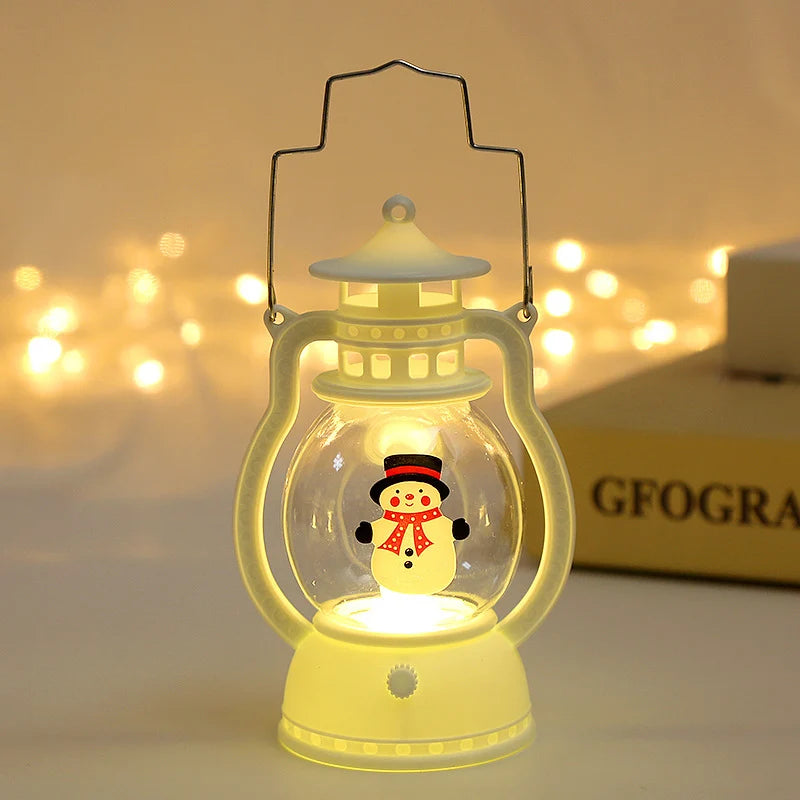 LED Lantern Santa Design Energy-Efficient