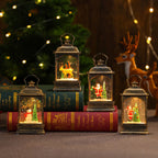 LED Lantern Snowman & Tree Warm Glow