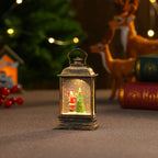 LED Lantern Snowman & Tree Warm Glow