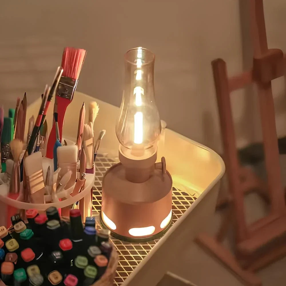 LED Lantern USB-C Rechargeable 160-Hour Battery Blow-To-Extinguish