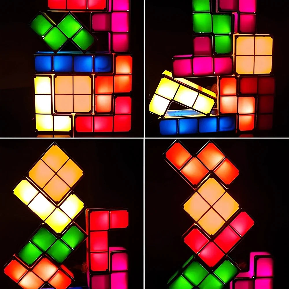 LED Light Blocks Stackable Interactive Plug-In