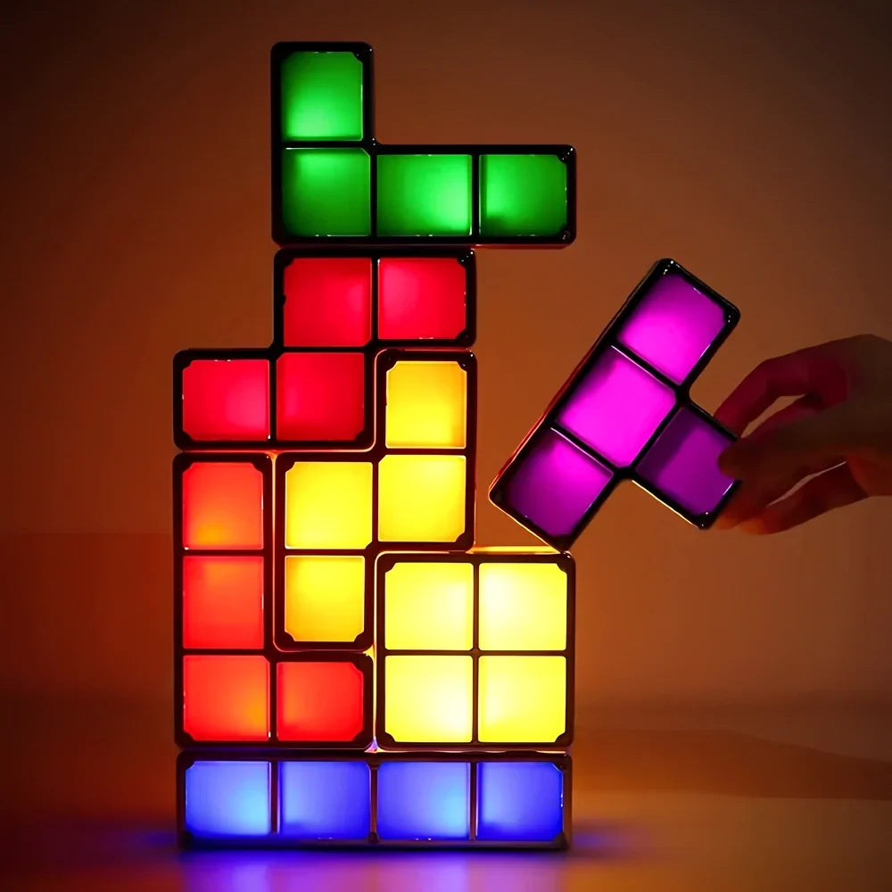 LED Light Blocks Stackable Interactive Plug-In