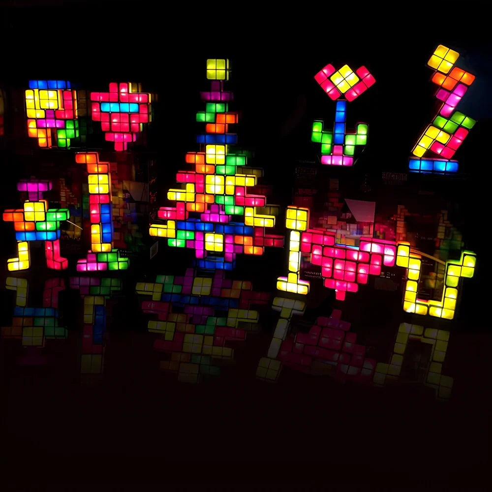 LED Light Blocks Stackable Interactive Plug-In