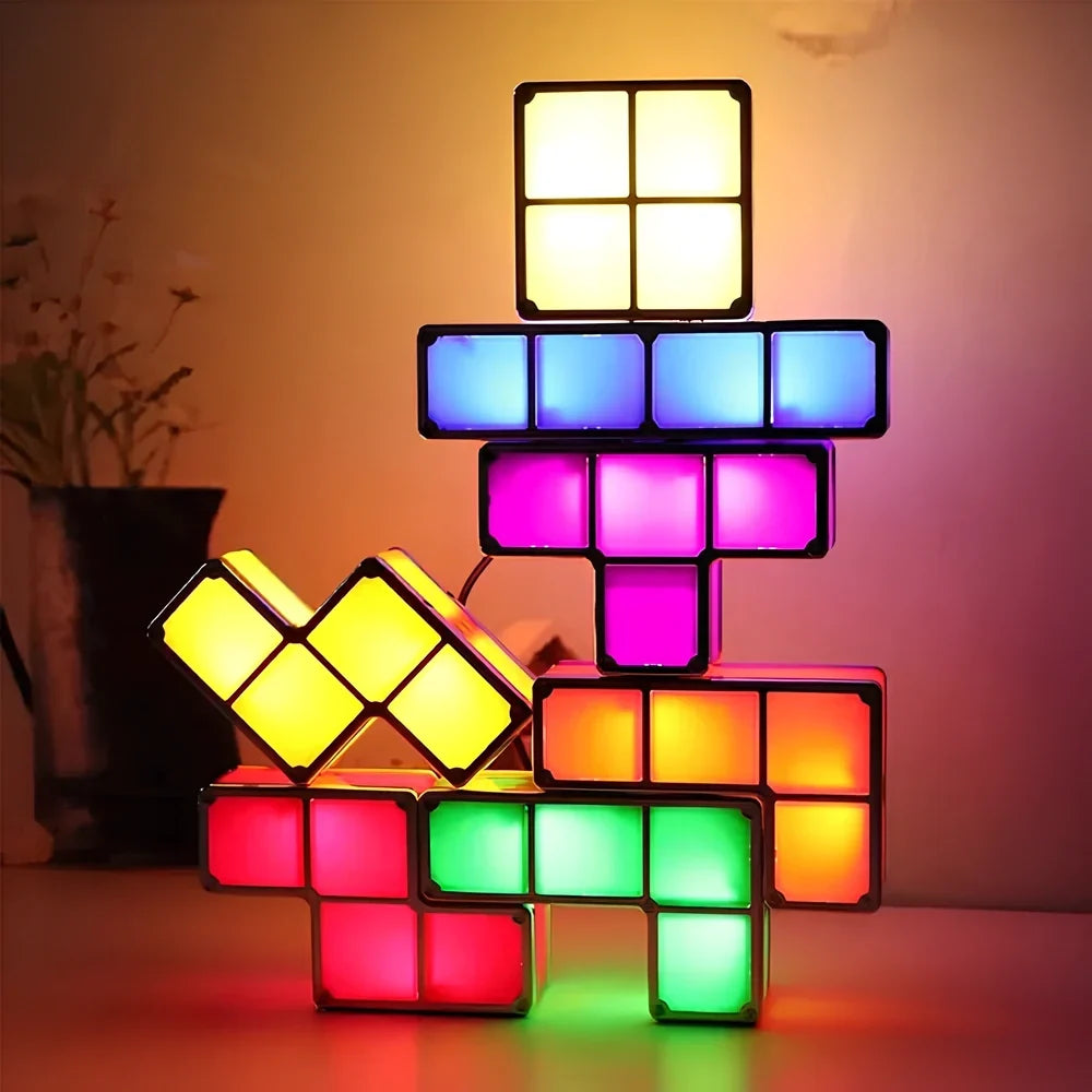LED Light Blocks Stackable Interactive Plug-In