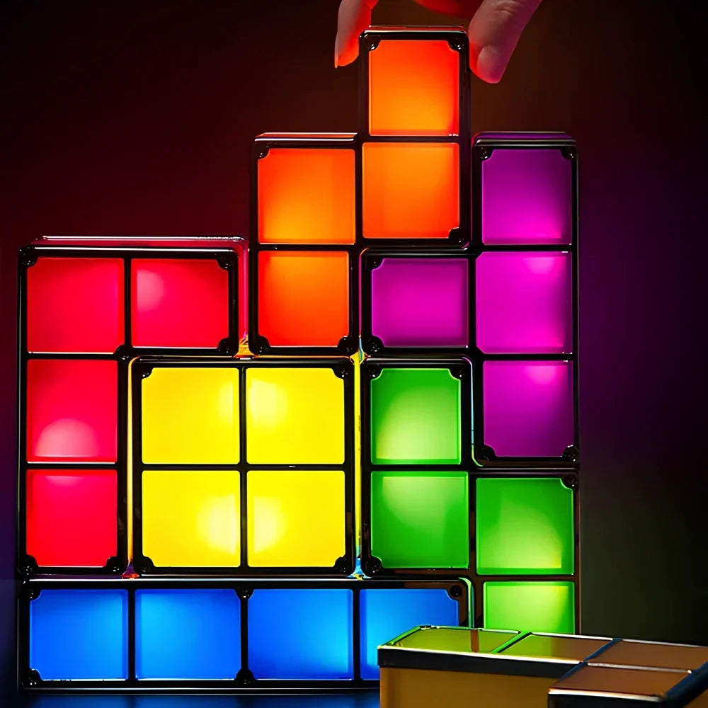 LED Light Blocks Stackable Interactive Plug-In