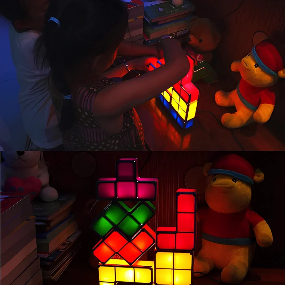 LED Light Blocks Stackable Interactive Plug-In