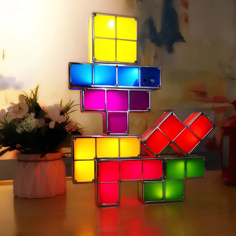 LED Light Blocks Stackable Interactive Plug-In