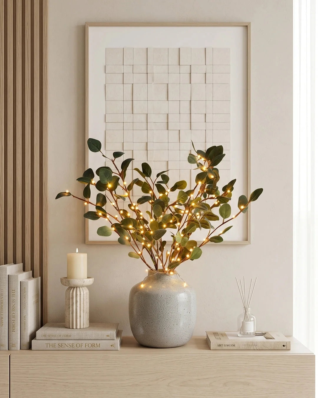 LED Light Branch Bendable Warm White Battery-Powered