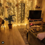 LED Light Curtain Warm White 300 LEDs Weather Resistant