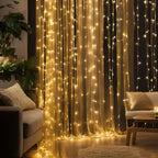 LED Light Curtain Warm White 300 LEDs Weather Resistant