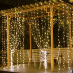 LED Light Curtain Warm White 300 LEDs Weather Resistant