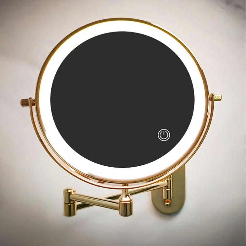LED Makeup Mirror Rechargeable Adjustable Magnification