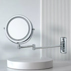 LED Makeup Mirror Touch Dimmable Magnifying Side USB Rechargeable