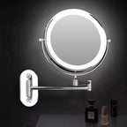 LED Makeup Mirror Touch Dimmable Magnifying Side USB Rechargeable