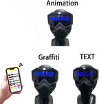 LED Mask Wireless App Control Custom Animations 8-Hour Battery