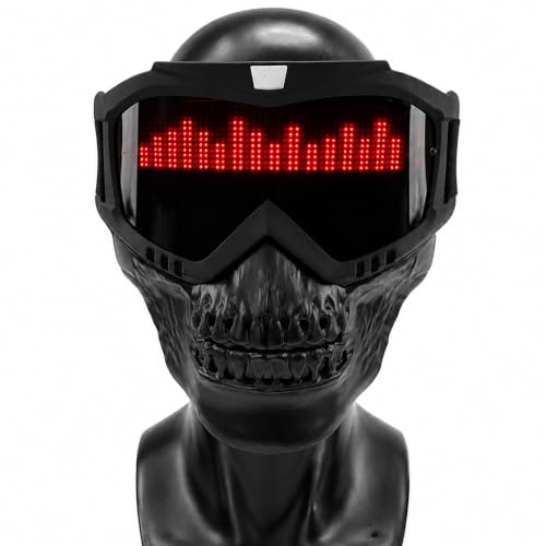 LED Mask Wireless App Control Custom Animations 8-Hour Battery