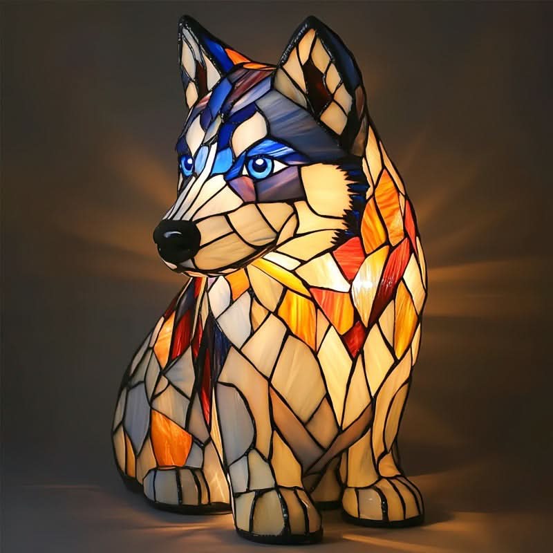 LED Night Light Dog Figurine Soft Warm & USB Powered