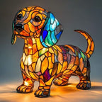 LED Night Light Dog Figurine Soft Warm & USB Powered