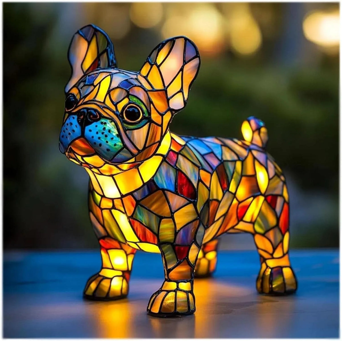 LED Night Light Dog Figurine Soft Warm & USB Powered