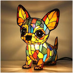 LED Night Light Dog Figurine Soft Warm & USB Powered