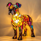 LED Night Light Dog Figurine Soft Warm & USB Powered