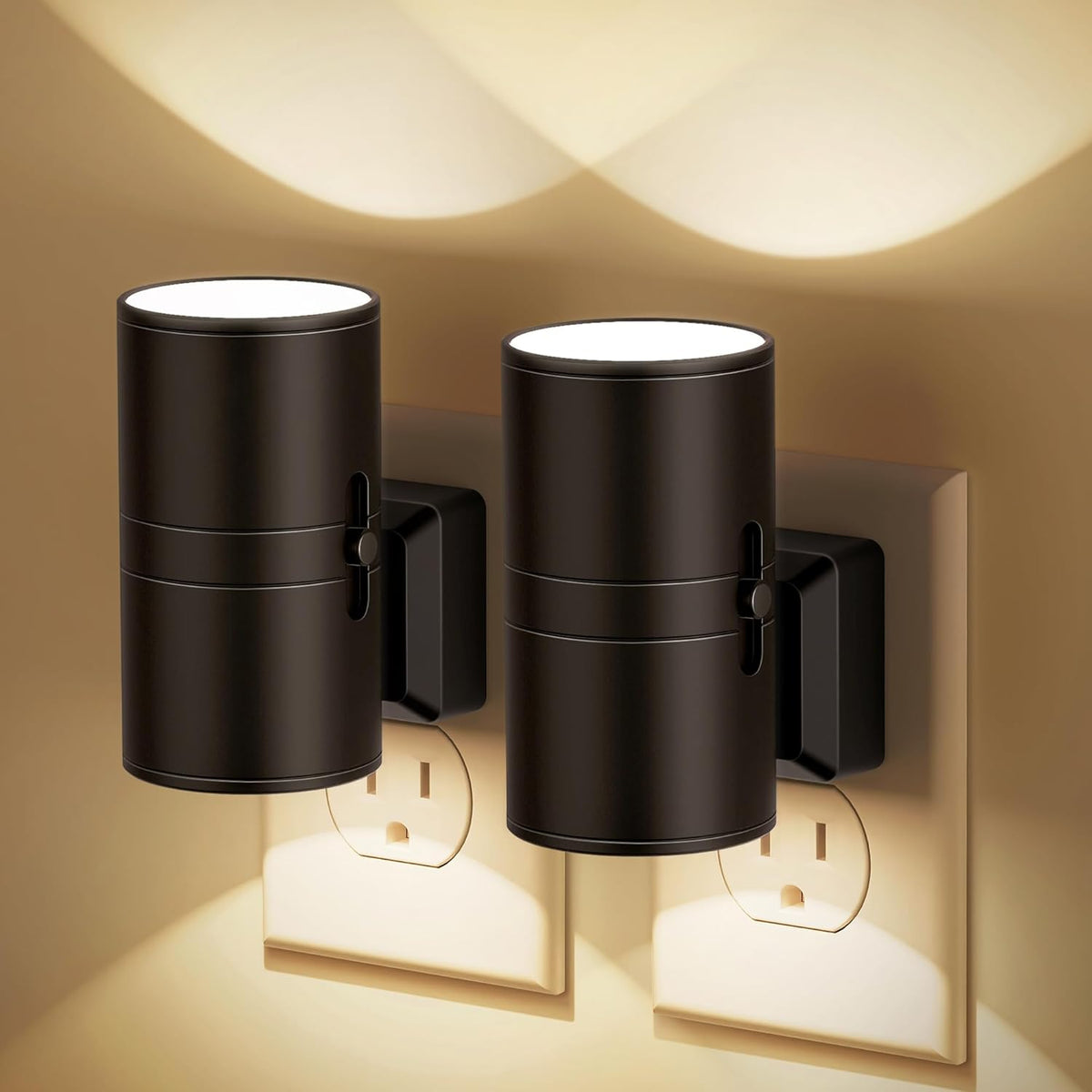 LED Night Light Dusk-To-Dawn Sensor Adjustable Brightness Plug-In