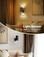 LED Night Light Dusk-To-Dawn Sensor Adjustable Brightness Plug-In