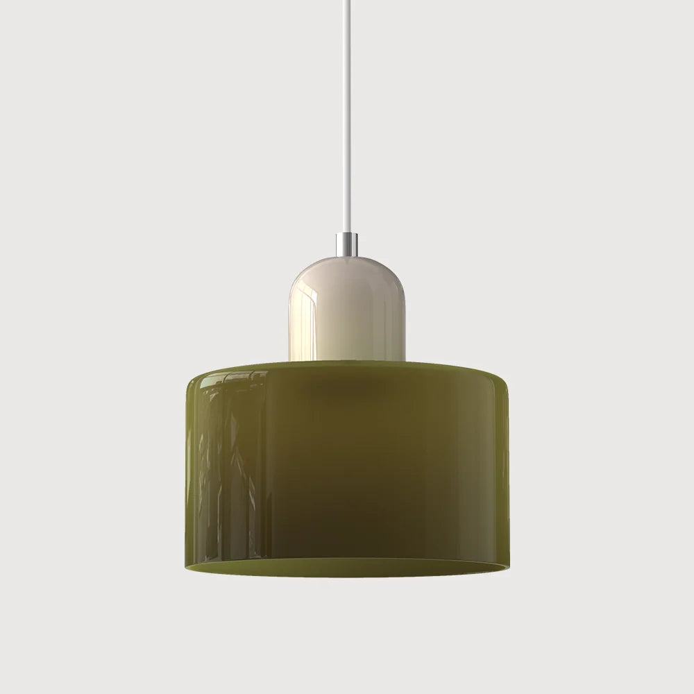 LED Pendant Lamp Slim Rectangular Halo Adjustable Suspension