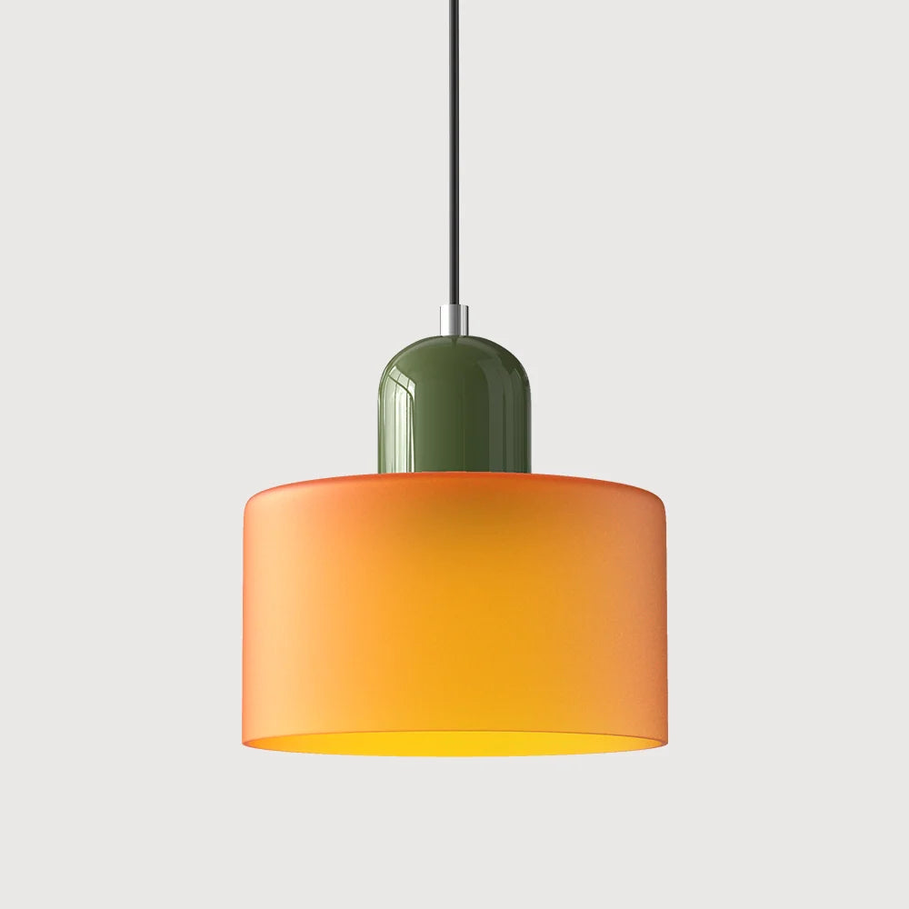 LED Pendant Lamp Slim Rectangular Halo Adjustable Suspension
