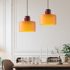 LED Pendant Lamp Slim Rectangular Halo Adjustable Suspension