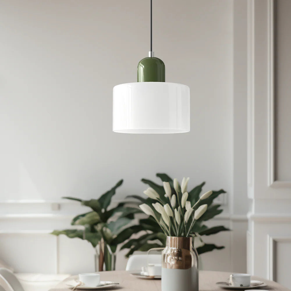 LED Pendant Lamp Slim Rectangular Halo Adjustable Suspension