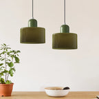 LED Pendant Lamp Slim Rectangular Halo Adjustable Suspension