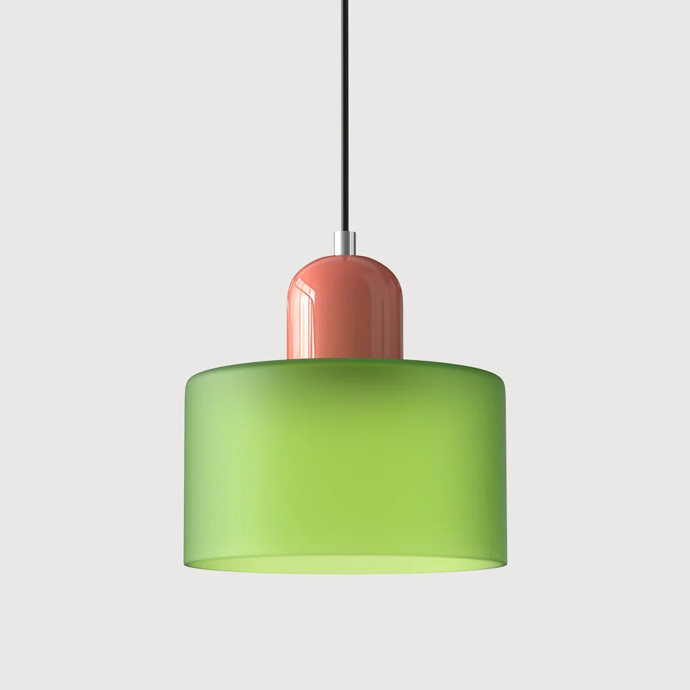 LED Pendant Lamp Slim Rectangular Halo Adjustable Suspension