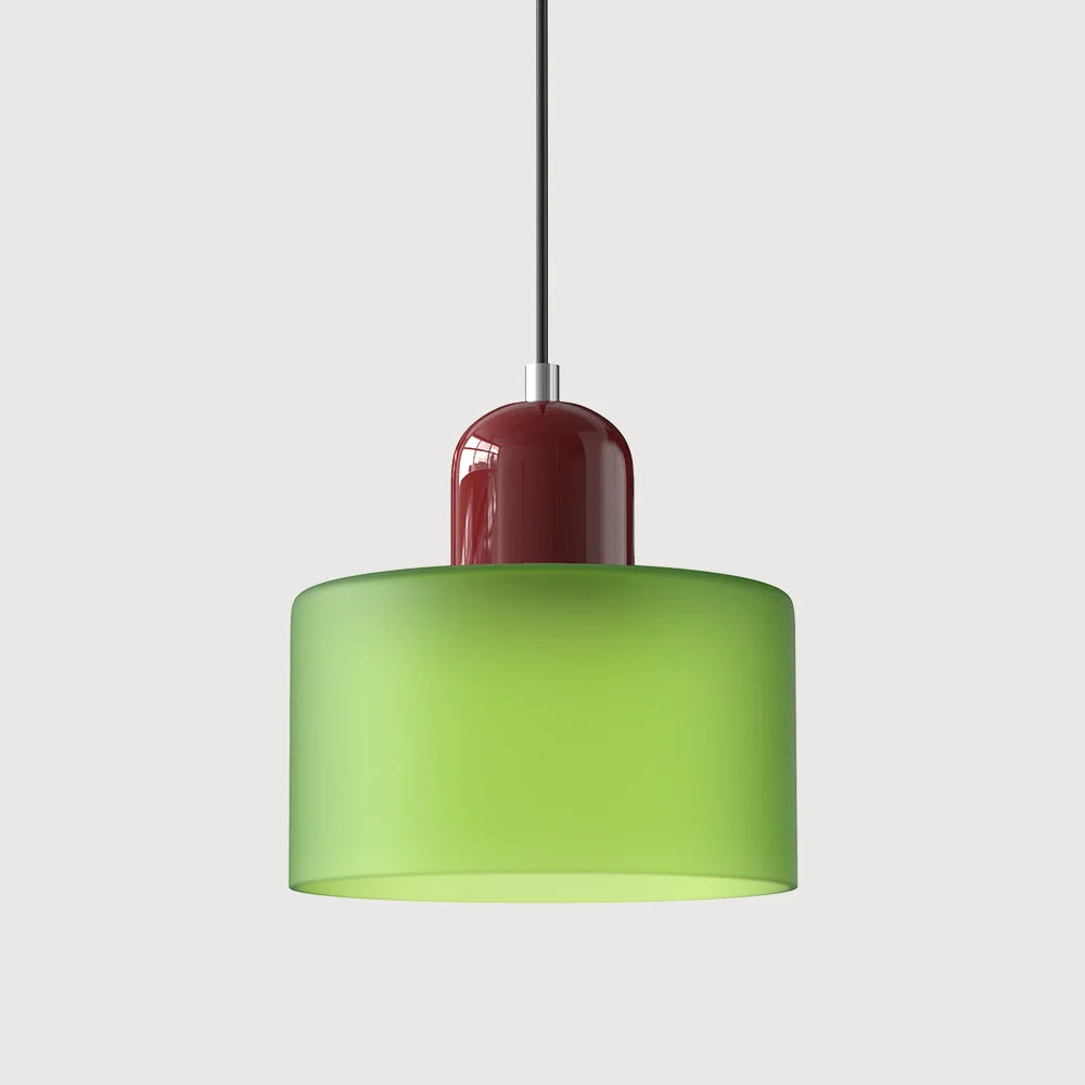 LED Pendant Lamp Slim Rectangular Halo Adjustable Suspension