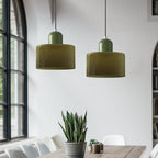LED Pendant Lamp Slim Rectangular Halo Adjustable Suspension