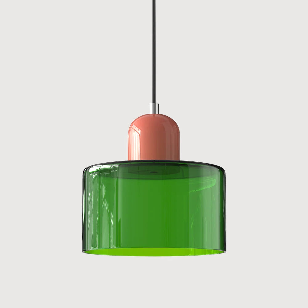LED Pendant Lamp Slim Rectangular Halo Adjustable Suspension