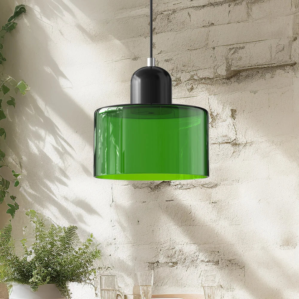 LED Pendant Lamp Slim Rectangular Halo Adjustable Suspension