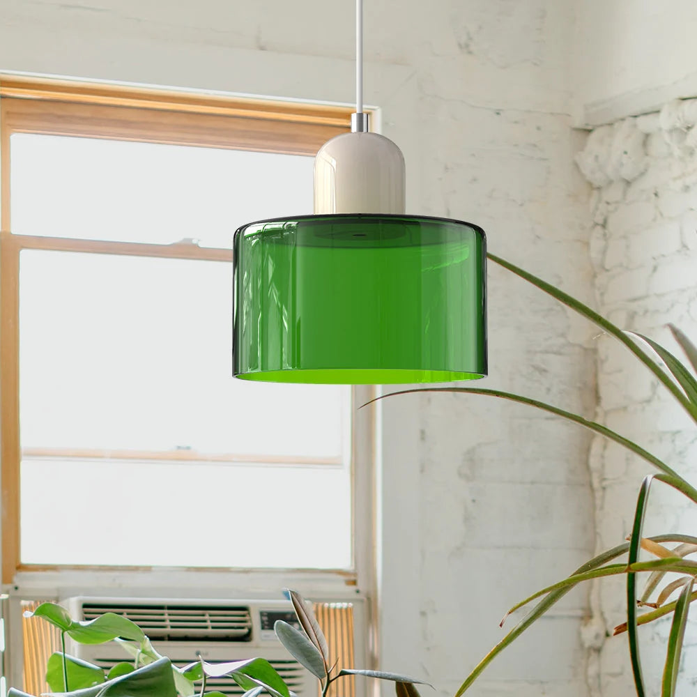 LED Pendant Lamp Slim Rectangular Halo Adjustable Suspension