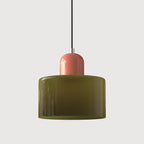 LED Pendant Lamp Slim Rectangular Halo Adjustable Suspension