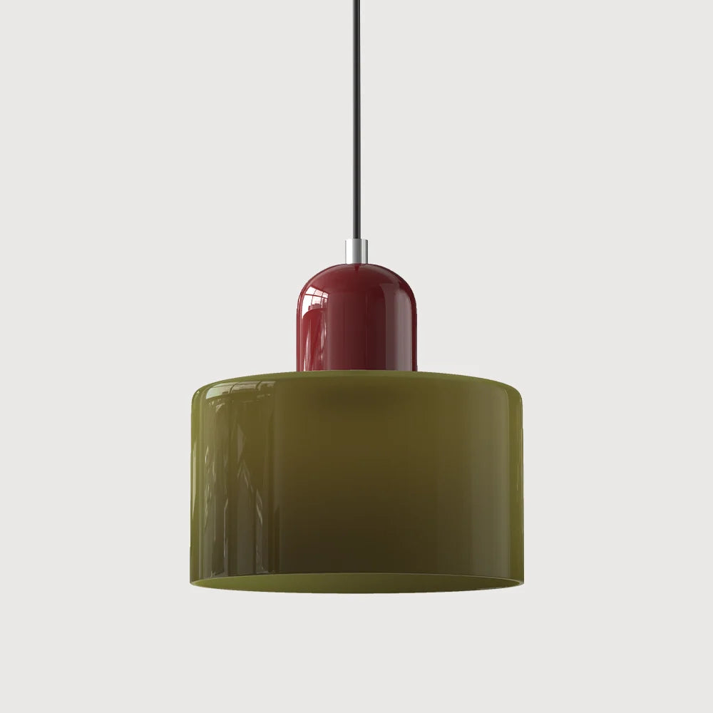 LED Pendant Lamp Slim Rectangular Halo Adjustable Suspension