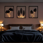 LED Photo Frames Battery-Powered Set of 3