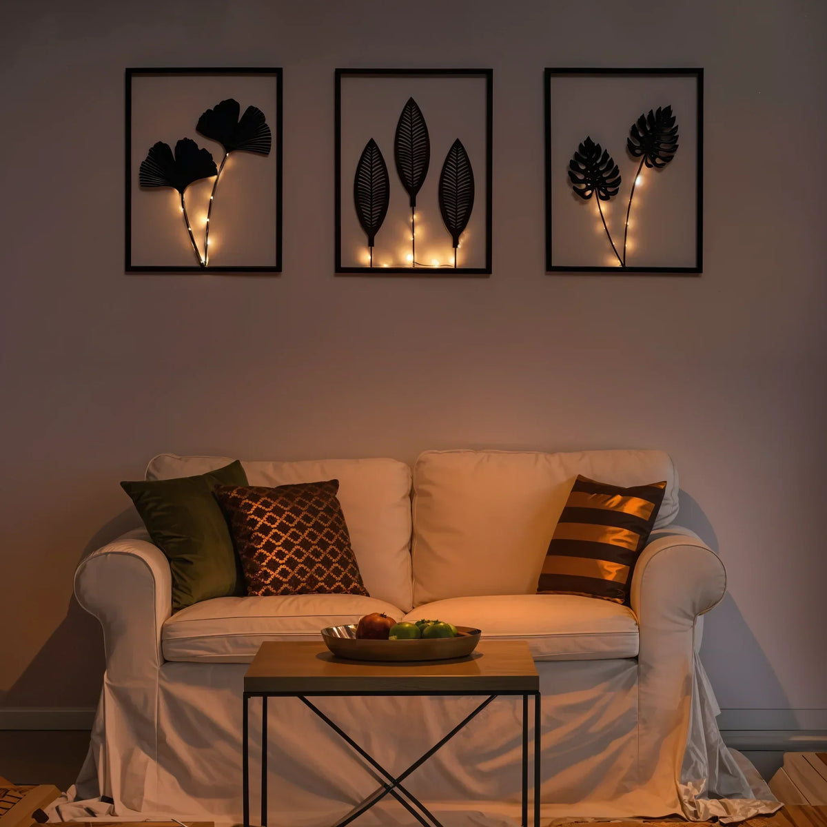 LED Photo Frames Battery-Powered Set of 3