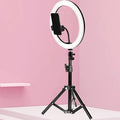 LED Ring Light Shadow-Free Adjustable Tripod & Phone Holder