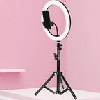 LED Ring Light Shadow-Free Adjustable Tripod & Phone Holder