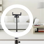 LED Ring Light Shadow-Free Adjustable Tripod & Phone Holder
