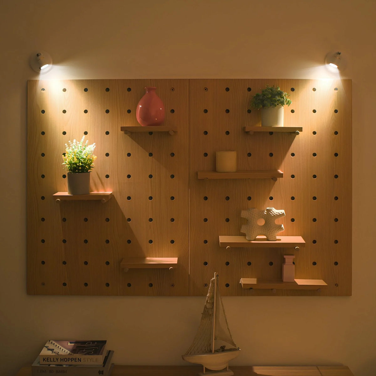 LED Spotlight 300° Rotation Dimmable Remote Control