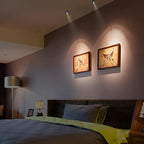 LED Spotlight 300° Rotation Dimmable Remote Control