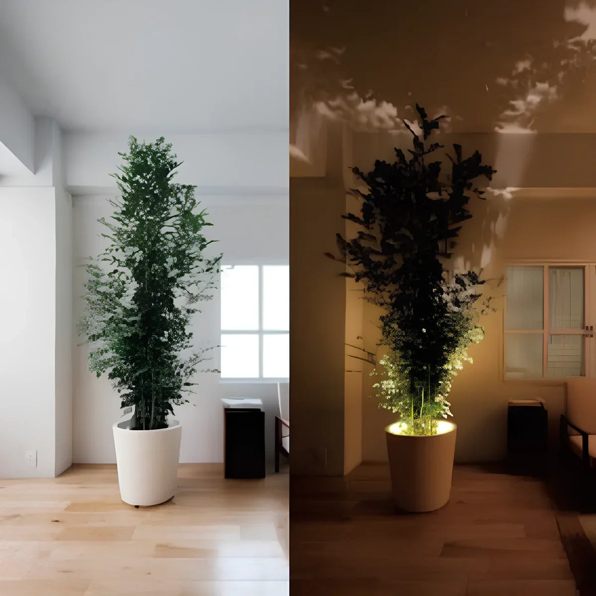 LED Spotlight 300° Rotation Dimmable Remote Control