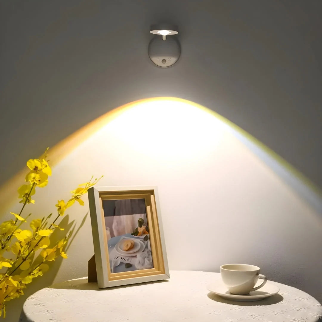 LED Spotlight Motion Sensor 360 Degree Adjustable USB-C Rechargeable